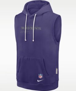 Baltimore Ravens Dri-Fit Sleeveless Pullover Hoodie