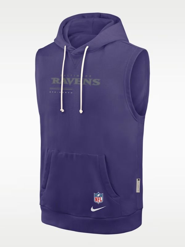 Baltimore Ravens Dri-Fit Sleeveless Pullover Hoodie Baltimore Ravens Dri-Fit Sleeveless Pullover Hoodie