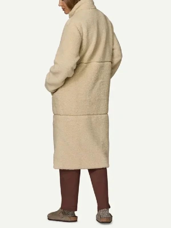 Dutton Ranch Beth Dutton Sherpa Coat Beth Dutton White Sherpa Coat