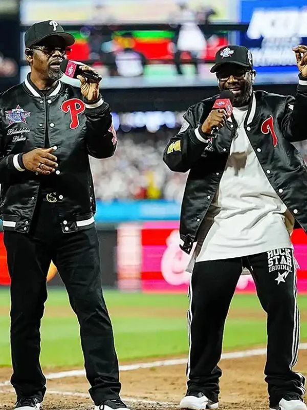 Boyz II Men MLB All-Star Game 2026 Satin Jacket Boyz II Men MLB All-Star Game 2026 Black Jacket