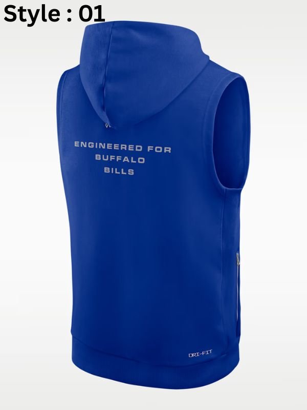 Buffalo Bills Dri-Fit Sleeveless Pullover Hoodie Buffalo Bills Dri-Fit Sleeveless Hooded Vest