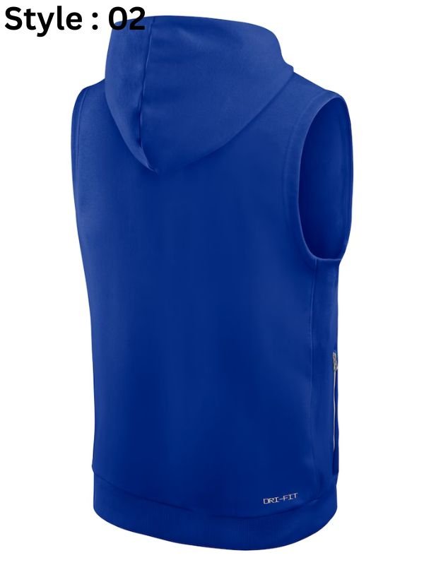 Buffalo Bills Dri-Fit Sleeveless Pullover Hoodie Buffalo Bills Dri-Fit Sleeveless Pullover Hoodie Blue