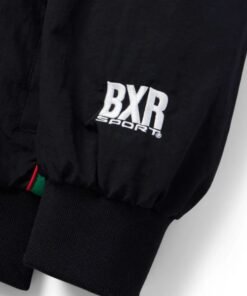 BXR Sport Mexico Warm Up Windbreaker Jacket BXR Sport Mexico Black and Green Jacket