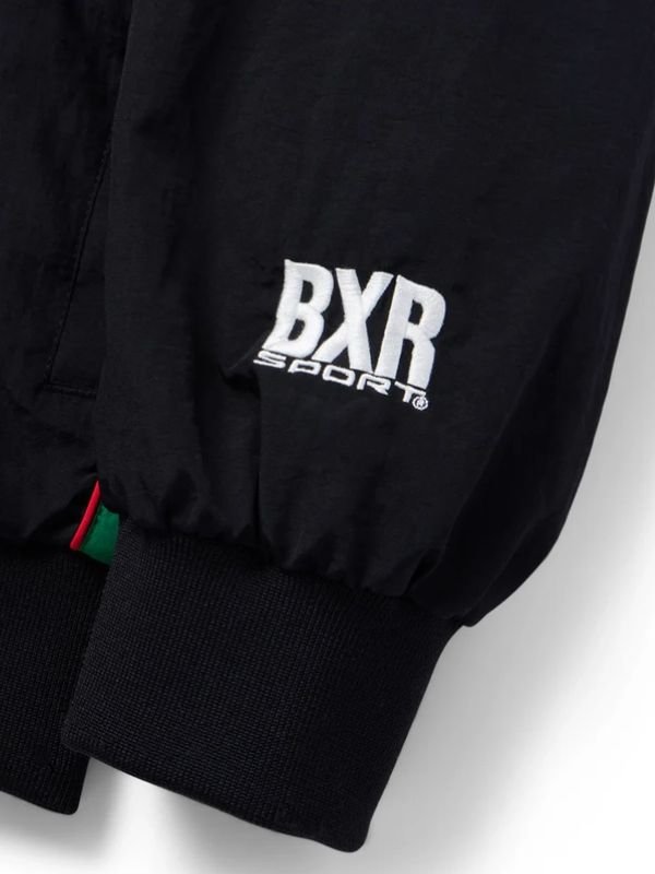 BXR Sport Mexico Warm Up Windbreaker Jacket BXR Sport Mexico Black and Green Jacket