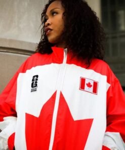 FIFA World Cup Canada Nylon Windbreaker Jacket Canada FIFA World Cup 2026 Unisex Nylon Windbreaker Jacket