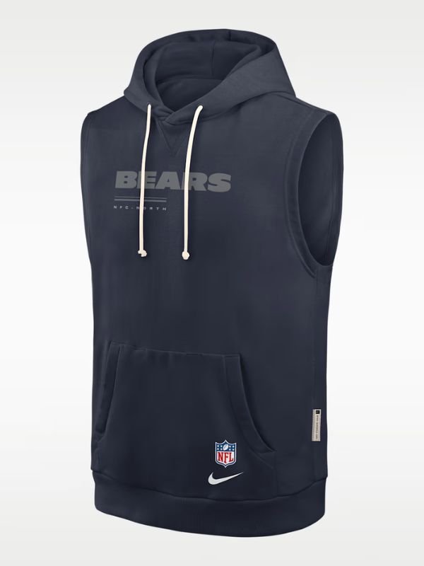 Chicago Bears Dri-Fit Sleeveless Pullover Hoodie Chicago Bears Dri-Fit Sleeveless Pullover Hoodie