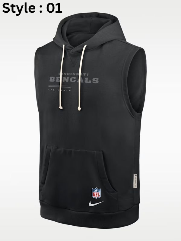 Cincinnati Bengals Dri-Fit Sleeveless Pullover Hoodie Cincinnati Bengals Dri-Fit Sleeveless Pullover Hoodie