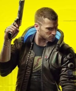 Cyberpunk 2077 Samurai Brown Bomber Jacket