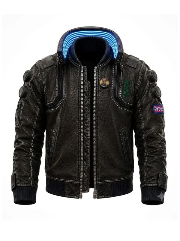Cyberpunk 2077 Samurai Brown Bomber Jacket Cyberpunk 2077 Samurai Brown Bomber Jacket