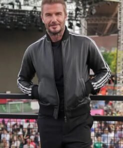 David Beckha World Cup 2026 Leather Track Jacket