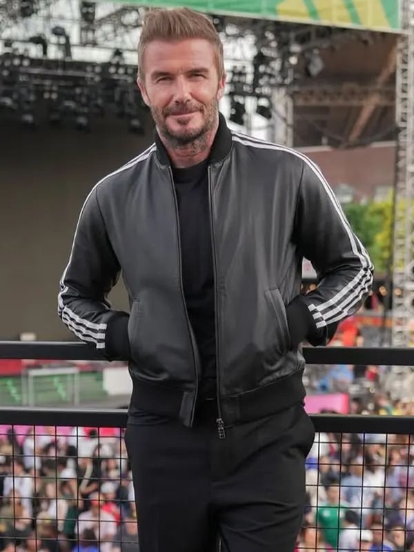 David Beckha World Cup 2026 Leather Track Jacket David Beckha World Cup 2026 Leather Track Jacket