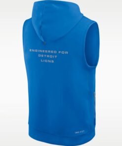 Detroit Lions Dri-Fit Sleeveless Pullover Hoodie Detroit Lions Dri-Fit Sleeveless Hooded Vest