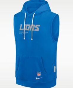 Detroit Lions Dri-Fit Sleeveless Pullover Hoodie