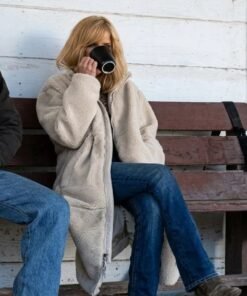 Dutton Ranch Beth Dutton Sherpa Coat Dutton Ranch Beth Dutton White Longline Sherpa Coat
