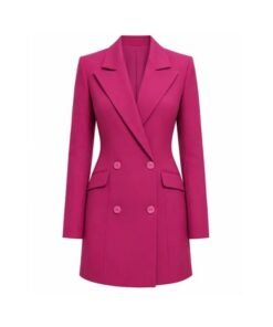 Elle Pink Double Breasted Blazer Elle 2026 Lexi Minetree Pink Double-Breasted Blazer