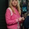 Elle Pink Double Breasted Blazer Elle 2026 Lexi Minetree Pink Wool Teddy Bomber Jacket