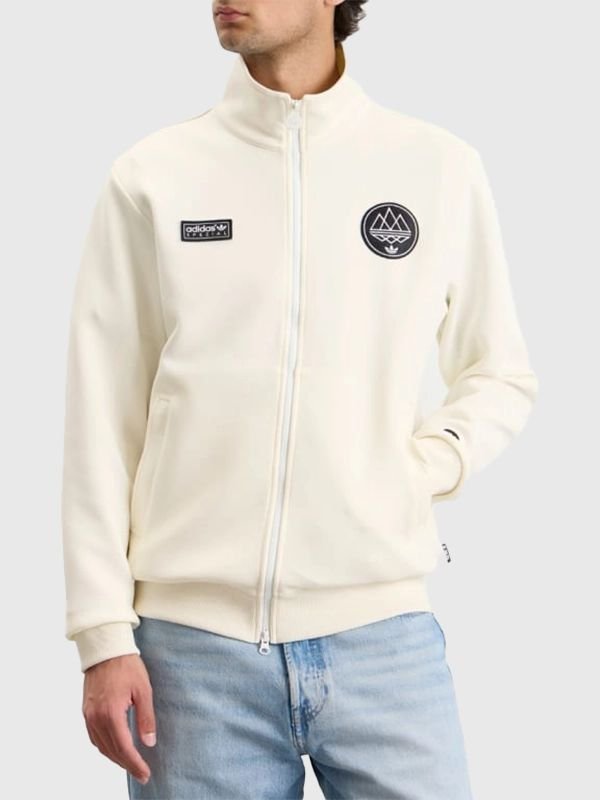 END. x Adidas Angelzarke SPZL Track Jacket END. x Adidas Angelzarke 2026 Cream Full Zip Track Jacket for Men Women