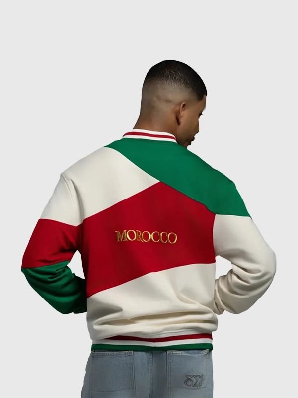 Morocco World Cup Colorblock Jacket FIFA 2026 Morocco Heritage Colorblock Jacket