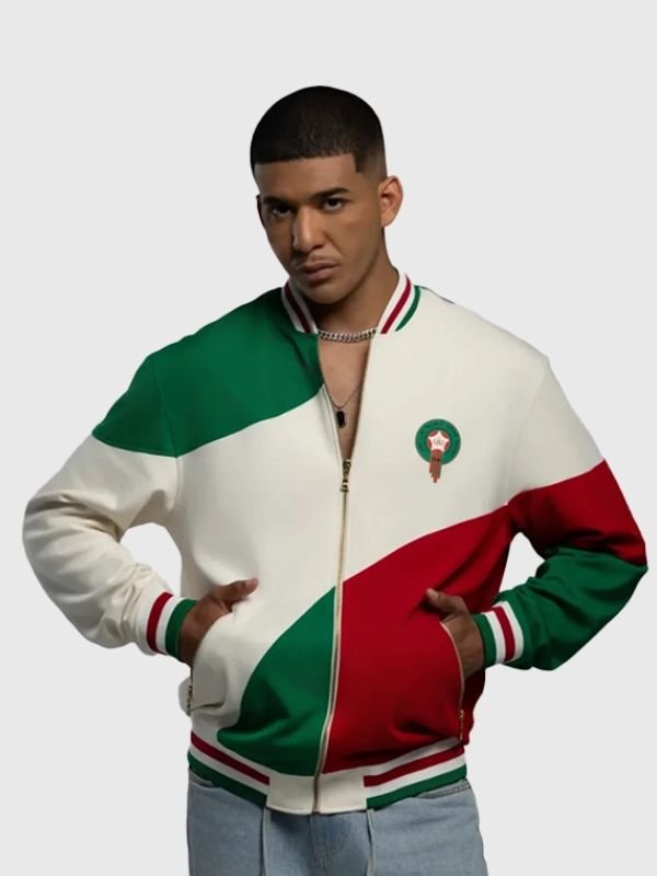 Morocco World Cup Colorblock Jacket FIFA Morocco World Cup Colorblock Jacket