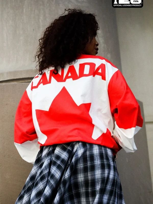 FIFA World Cup Canada Nylon Windbreaker Jacket FIFA World Cup 2026 Canada Windbreaker Jacket