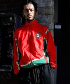 FIFA World Cup Portugal Nylon Windbreaker Jacket FIFA World Cup Portugal Red and Green Jacket