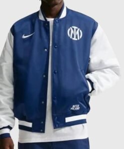 Inter Milan Fanatics Fest NYC 2026 Satin Jacket Blue