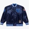 Morocco World Cup Colorblock Jacket Jay-Z The Blueprint x NY Yankees Navy Satin Jacket