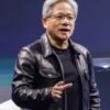 WWE x Ken Carson Varsity Jacket Jensen Huang Signature Black Leather Trucker Jacket