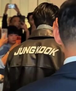 Jungkook CK JK Leather Jacket Jungkook CK JK Leather Jacket Black