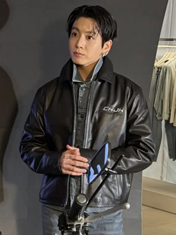 Jungkook CK JK Leather Jacket Jungkook CK JK Leather Jacket