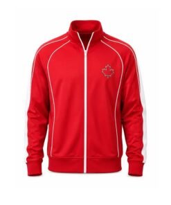 Justin Bieber Maple Leafs No Boundaries Track Jacket Justin Bieber Maple Leafs Track Jacket
