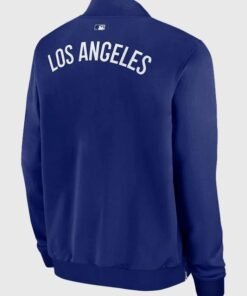 KAWS x MLB Dodgers Nike Dugout Bomber Jacket KAWS x MLB Dodgers Nike Dugout Blue Jacket