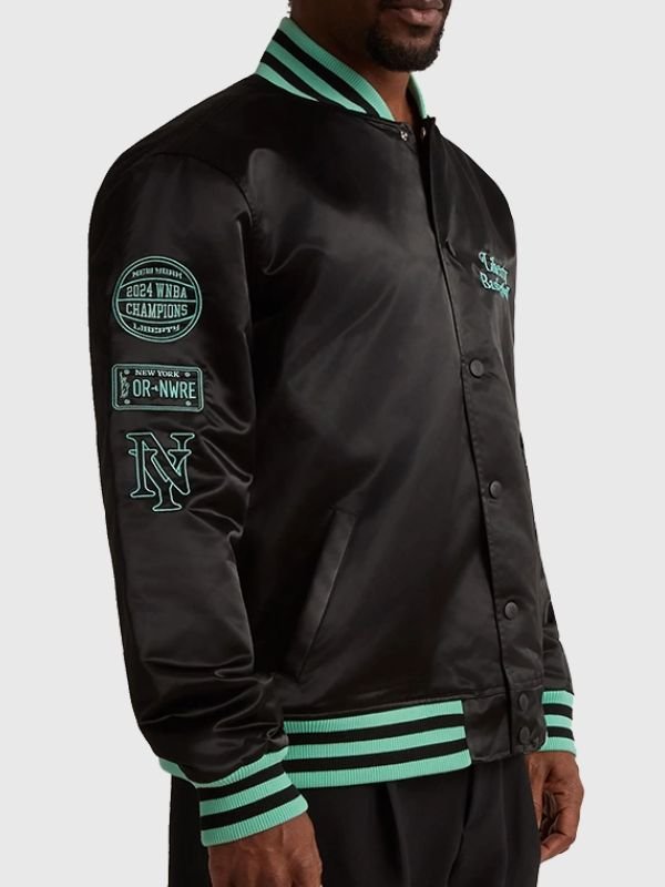 Liberty Twin Flame Varsity Jacket Liberty Twin Flame Black Jacket