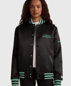 Liberty Twin Flame Varsity Jacket Liberty Twin Flame Varsity Jacket Black