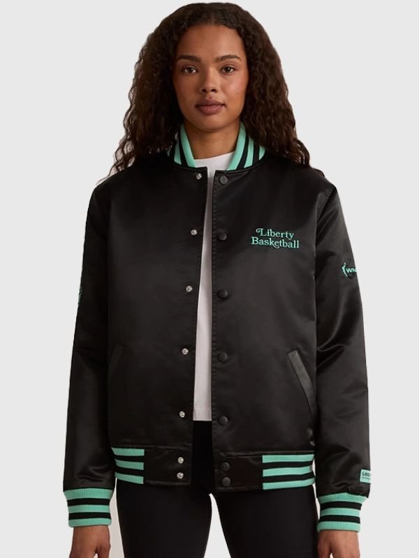 Liberty Twin Flame Varsity Jacket Liberty Twin Flame Varsity Jacket Black