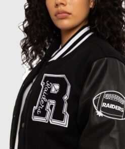 Los Angeles Raiders World Champs Varsity Jacket Los Angeles Raiders World Champs Varsity Jacket Black