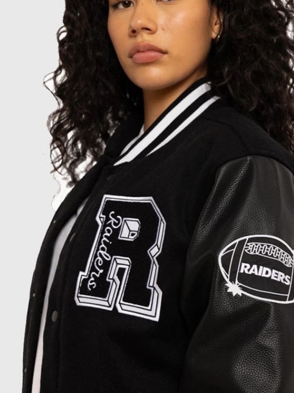 Los Angeles Raiders World Champs Varsity Jacket Los Angeles Raiders World Champs Varsity Jacket Black