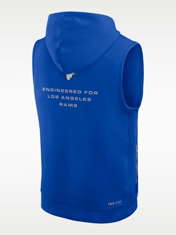 Los Angeles Rams Dri-Fit Sleeveless Pullover Hoodie Los Angeles Rams Dri-Fit Sleeveless Hooded Vest