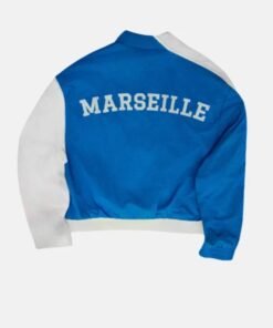 Marseille Jacquemus Bad Bunny Blue & White Half-Zip Track Jacket