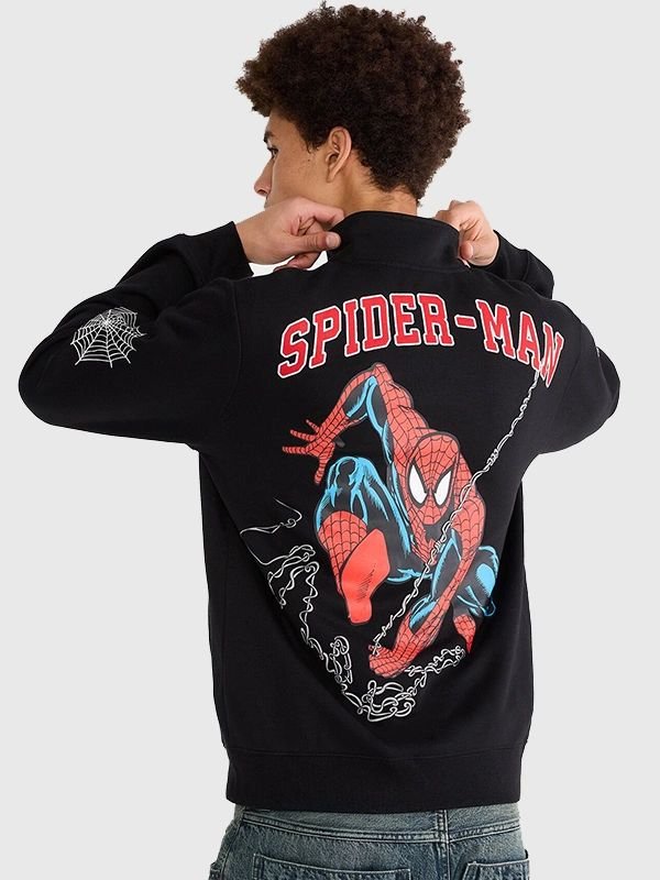 Marvel Aeropostale Spider-Man Track Jacket Marvel Aeropostale Spider-Man Fleece Jacket