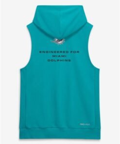 Miami Dolphins Dri-Fit Sleeveless Pullover Hoodie Miami Dolphins Dri-Fit Sleeveless Hooded Vest
