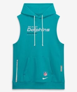 Miami Dolphins Dri-Fit Sleeveless Pullover Hoodie