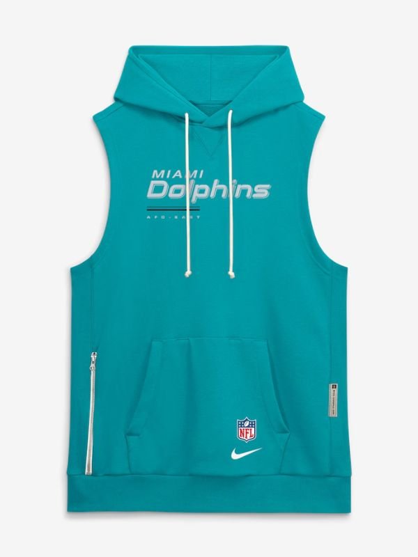 Miami Dolphins Dri-Fit Sleeveless Pullover Hoodie Miami Dolphins Dri-Fit Sleeveless Pullover Hoodie