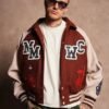 Buffalo Bills Nike Sideline Broken Rules Anorak Jacket Mickey Mouse Wolves Club Rudy Maroon Letterman Jacket