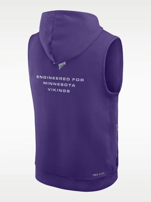 Minnesota Vikings Dri-Fit Sleeveless Pullover Hoodie Minnesota Vikings Dri-Fit Sleeveless Hooded Vest