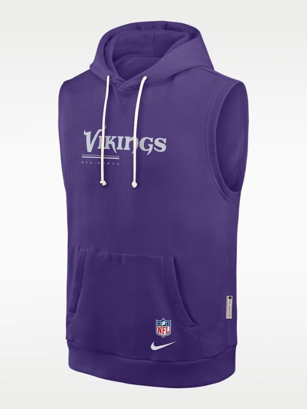 Minnesota Vikings Dri-Fit Sleeveless Pullover Hoodie Minnesota Vikings Dri-Fit Sleeveless Pullover Hoodie