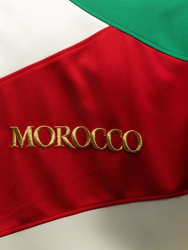 Morocco World Cup Colorblock Jacket Morocco World Cup Colorblock Bomber Jacket