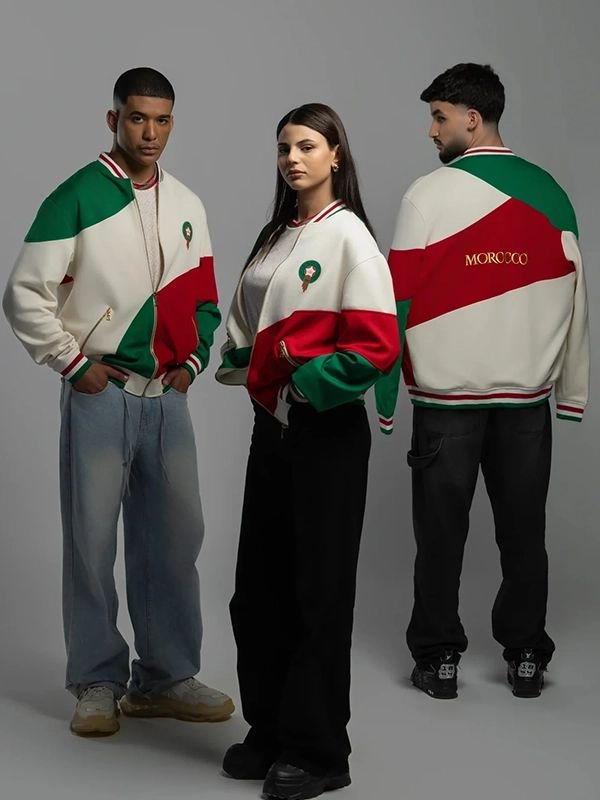 Morocco World Cup Colorblock Jacket Morocco World Cup Colorblock Jacket