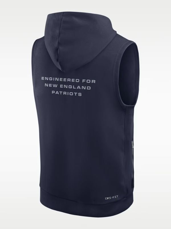 New England Patriots Dri-Fit Sleeveless Pullover Hoodie New England Patriots Dri-Fit Sleeveless Hooded Vest
