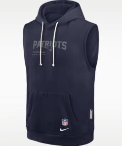 New England Patriots Dri-Fit Sleeveless Pullover Hoodie